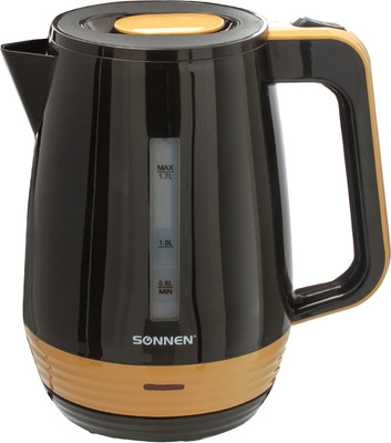 Электрочайник Sonnen KT-1776 / 453418 (черный/оранжевый) -