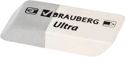 Ластик Brauberg 228703 (серый/белый) -