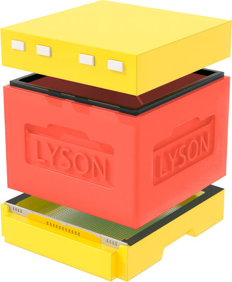 Улей Lyson Дадан На 12 Рамок / WT09RD (красный/желтый) - 