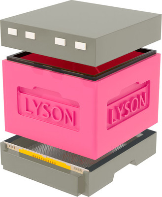 Улей Lyson Дадан На 12 Рамок / WT11PGR (розовый/серый) -