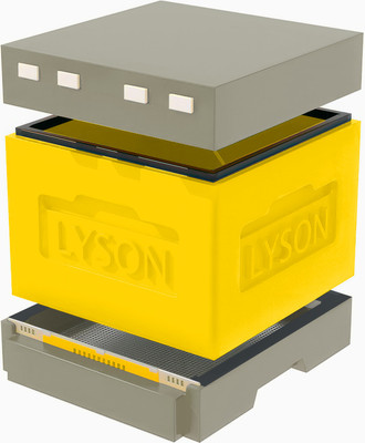 Улей Lyson Дадан На 12 Рамок / WT60YG (желтый/серый) -