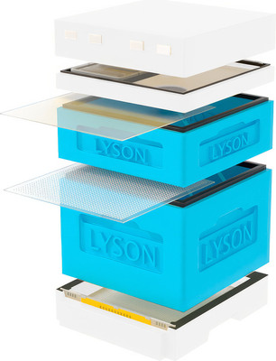 Улей Lyson Дадан На 12 Рамок / K122BW (синий/неокрашенный) - 