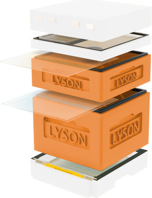 Улей Lyson Дадан На 12 Рамок / K122ORW (оранжевый/неокрашенный) - 