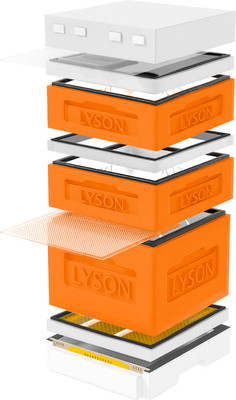 Улей Lyson Дадан На 12 Рамок / K124ORW (оранжевый/неокрашенный) -