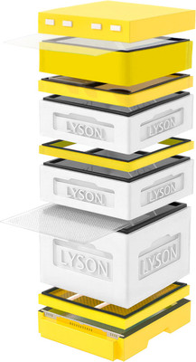 Улей Lyson Дадан На 12 Рамок / K125WY (неокрашенный/желтый) -