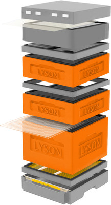 Улей Lyson Дадан На 12 Рамок / K125ORG (оранжевый/серый) - 