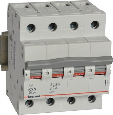 Выключатель-разъединитель Legrand RX3 63А 4П / 419418 -