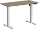 Стол с подъемным механизмом WellDesk WDE Basic 130x67.5х1.8 (белый/дуб денвер трюфель) -