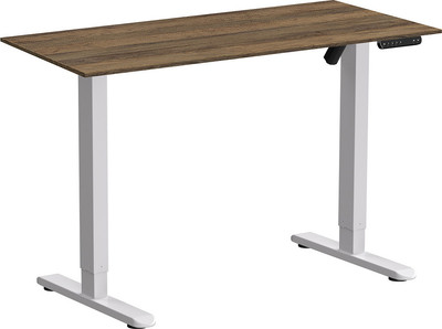 Стол с подъемным механизмом WellDesk WDE Basic 130x67.5х1.8 (белый/дуб санта-фе винтаж) - 