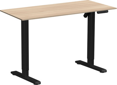 Стол с подъемным механизмом WellDesk WDE Basic 130x67.5х1.8 (черный/акация лэйкленд) - 