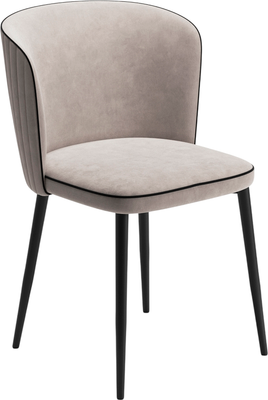 Стул Табурет Милано (бренди 04 смок/кант черный/каркас черный) - 