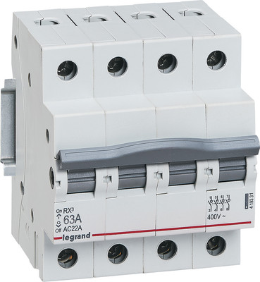 Выключатель-разъединитель Legrand RX3 4П 63A / 419331 -