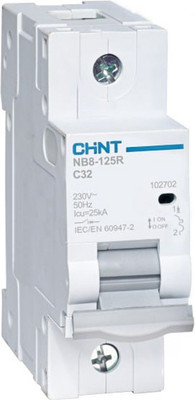 Выключатель автоматический Chint NB8-125R 1P 63А 25кА C (R) / 559783 - 
