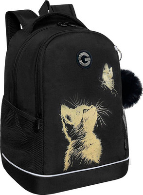 Школьный рюкзак Grizzly RG-663-3 (черный) - 