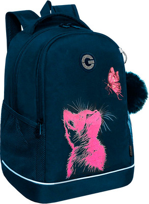 Школьный рюкзак Grizzly RG-663-3 (синий) - 