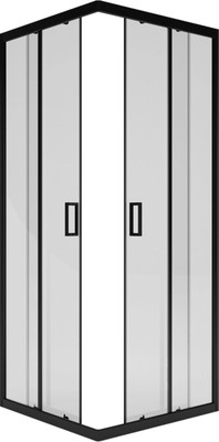 Душевой уголок МетаКам City Trend Black 80x80 / KKS_016831 (черный/прозрачное стекло) - 