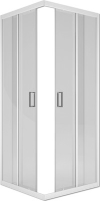 Душевой уголок МетаКам City Trend White 80x80 / KKS_016825 (белый/прозрачное стекло) - 