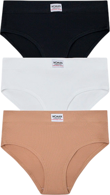 Комплект женских трусов Mark Formelle 412491-3 (р.94, черный-10/декор) - 