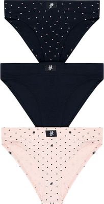 Комплект женских трусов Mark Formelle 412542-3 (р.94, горошек на бежевом/декор) - 