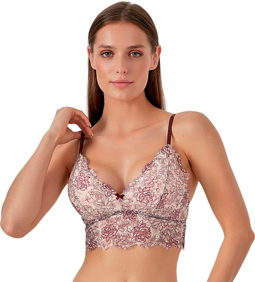 Бюстгальтер Mark Formelle 512409 (р.164/170-84, бордовая абстракция) -