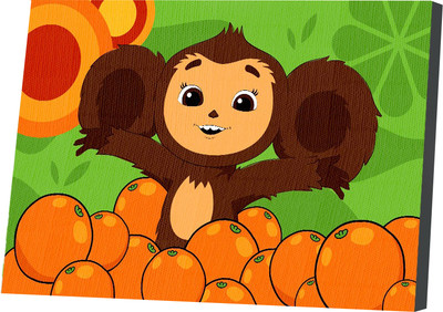 

Картина по номерам, Чебурашка и апельсины / 10918763