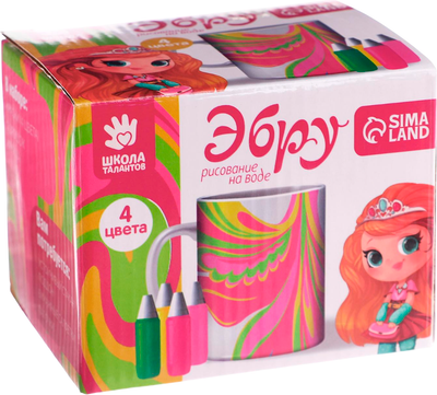 Набор для творчества Школа талантов Рисование на воде Эбру Создай свою кружку / 5163890 -