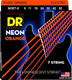 Струны для электрогитары DR Neon NOE7-9 9-52 7-String - 