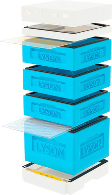 Улей Lyson Дадан На 12 Рамок / K126BW (синий/неокрашенный) -