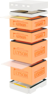 Улей Lyson Дадан На 12 Рамок / K127ORW (оранжевый/неокрашенный) -