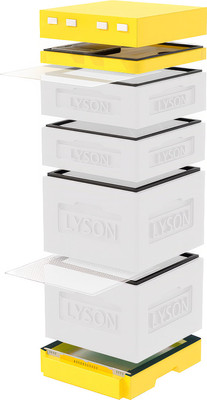 Улей Lyson Дадан На 12 Рамок / K127WY (неокрашенный/желтый) -