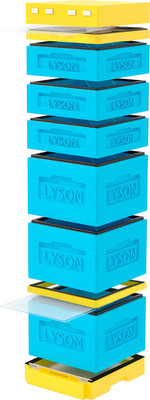 Улей Lyson Дадан На 12 Рамок / K128BY (синий/желтый) - 