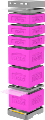 Улей Lyson Дадан На 12 Рамок / K128PG (розовый/серый) - 