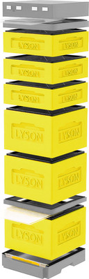 Улей Lyson Дадан На 12 Рамок / K128YG (желтый/серый) - 