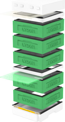 Улей Lyson Дадан На 12 Рамок / K129GW (зеленый/неокрашенный) -