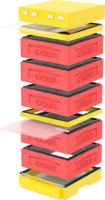 Улей Lyson Дадан На 12 Рамок / K129RDY (красный/желтый) - 