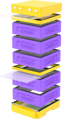 Улей Lyson Дадан На 12 Рамок / K129PUY (фиолетовый/желтый) - 