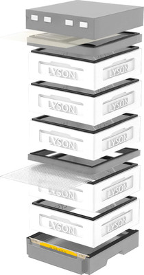 Улей Lyson Дадан На 12 Рамок / K129WG (неокрашенный/серый) - 