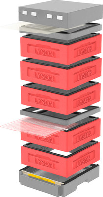 Улей Lyson Дадан На 12 Рамок / K129RDG (красный/серый) - 