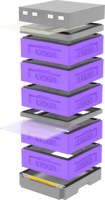 Улей Lyson Дадан На 12 Рамок / K129PUG (фиолетовый/серый) - 