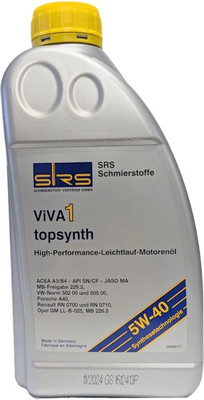 Моторное масло SRS Viva 1 Topsynth 5W40 (1л) -
