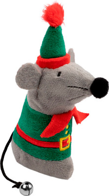 Игрушка для кошек Gigwi X-mas Tales Серая мышка / 85060 -