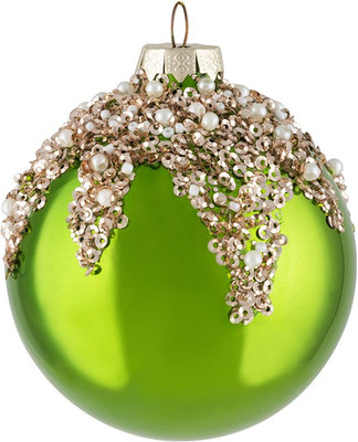 Шар новогодний Волшебная страна Сокровище 108541 (зеленый) - 