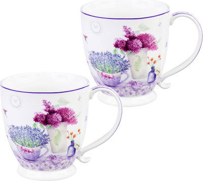 Набор кружек Elan Gallery Лаванда New Bone China / 420772 - 