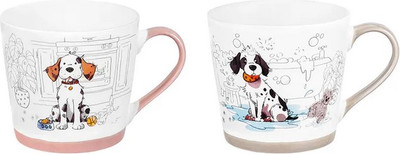 Набор кружек Elan Gallery Озорные Собаки / 880227 -