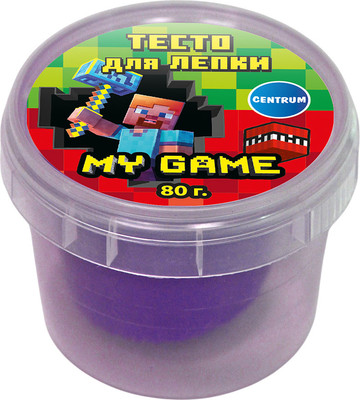 Набор для лепки Centrum Тесто. My Game / 77963 (фиолетовый) -