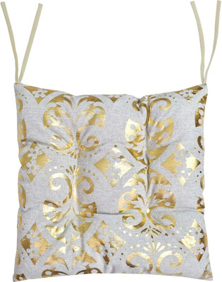 Подушка на стул MATEX Luxury Ромбы В Обояx / 44-147 (золотой/светло-серый) - 