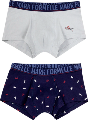 Комплект мужских трусов Mark Formelle 411188-2 (р.102-112, светло-серый/лошади на темно-синем) -