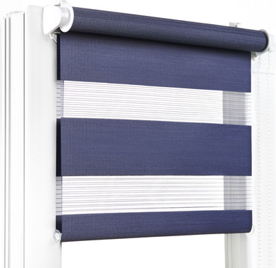 Рулонная штора Jalux День-Ночь Софт 1810 70x160 (синий) -