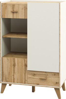 

Шкаф с витриной, Нодо NEM01HS-1D1V1S-810/400/1320 (01)