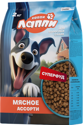 

Сухой корм для собак, Мясное ассорти